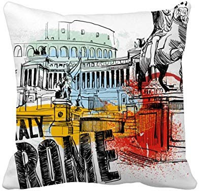 beatChong Italien, Rom, Querformat, mit quadratisch Überwurf Kissen, Home, Geschenk