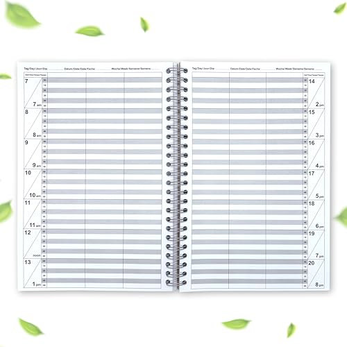 KOCHDIALOG Terminbuch Friseur Salon Praxis Bestellbuch 1-3 Mitarbeiter 10 Minuten Takt für 160 Tage frei einzutragen Terminplaner Praxisplaner Friseurplaner Salonplaner Terminkalender Kalender Termin