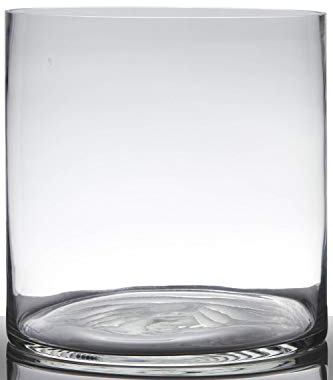 INNA-GLAS Teelichthalter Zylinder Sansa Earth, klar, 25cm, Ø25cm | Kerzenglas