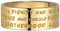 GILARDY GHR-R4YG18 Human Rights Ring R4 Edelstahl Gravur Menschenrechte (Yellowgold, 57 (18.1))