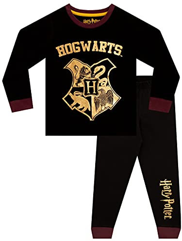 Harry Potter Jungen Schlafanzug Hogwarts Schwarz 158