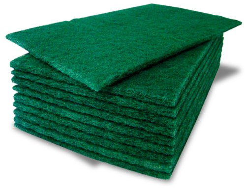 The Chemical Hut Heavy Duty Green Catering Kitchen Sponge Scourer Pads … (X5)
