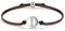 J.Endéar Kordelarmband mit Buchstabe I für Damen Silber 925, Zirkonia Armband Mädchen, Verstellbares Armband Jungen Schmuck