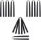 Obert 10pcs Hunting Slingshot Flat Bands Catapult Elastic Replacement Bands Slingshot Rubber Bands