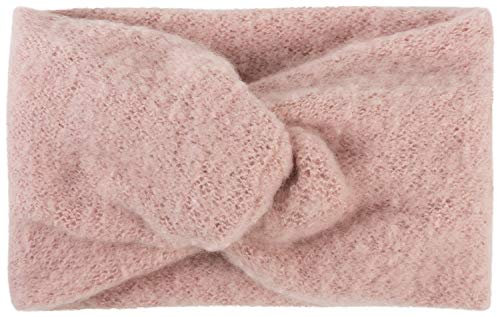styleBREAKER Damen Feinstrick Stirnband mit weicher Oberfläche und Twist Knoten Detail, warmes Winter Haarband, Headband 04026043, Farbe:Altrose