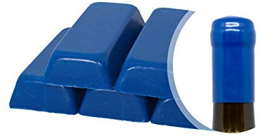 Generico Blauer Schellack, Packung mit 500 g oder weiches Siegelwachs zum Versiegeln von Wein-, Bier-, Grappa- und Likörflaschen (Blau)