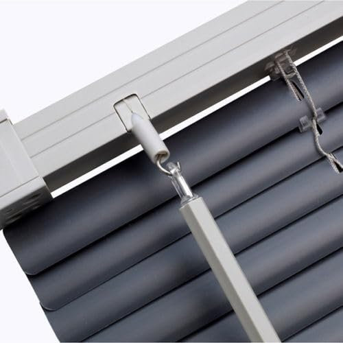 PVC Venetian Blind Blinds Easy Fit Curtains Trimmable Fittings Windows Treatment Shutters Twist Open Close (Slate Grey, 150X210)