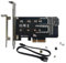 Valuegist Adattatore PCIE doppio M.2 per SSD SATA o PCIE NVMe, M.2 SSD NVME (chiave m) e SATA (b Key) 2280 2260 2242 2230 a scheda di espansione controller host PCI-e 3.0 x 4 (MKeyBkey)