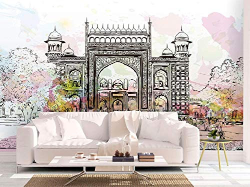 Oedim Fototapete Wandbild Indien | Wandbild | Tapete | 400 x 300 cm | Dekoration für Esszimmer, Wohnzimmer, Zimmer