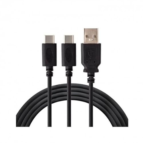Cable de carga 2 mandos tipo C - 2 m compatible con PS5