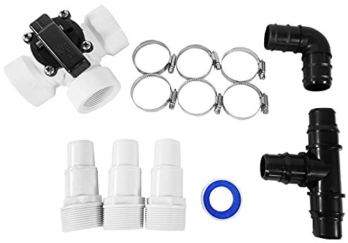 well2wellness® Juego de 13 piezas para piscina con calefacción solar, calefacción de piscina y bomba de calor