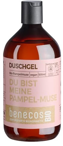 benecosBIO - Duschgel Pampelmuse - DU BIST MEINE PAMPEL-MUSE - vegan - recyceltes Plastik
