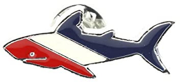 Pin's Requin Bleu Blanc Rouge - Animaux - qualité de finition - Epingle - Broche - Badge - FRANCE PATRIOTE