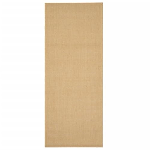 vidaXL Teppich rutschfest Pflegeleicht Sisalteppich Sisalläufer Läufer Vorleger Wohnzimmerteppich für Innenbereich Natur Sisal 80x200cm