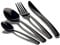 Berlinger Haus Deep Black Cubertería Negra Completa 24 Piezas Acero Inoxidable, Juego Cubiertos 6 Personas, Hogar, Camping, Hoteles, Acabado Espejo Pulido Brillante, Diseño Moderno y Elegante