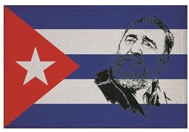 U24 Aufnäher Kuba Fidel Castro Fahne Flagge Aufbügler Patch 9 x 6 cm