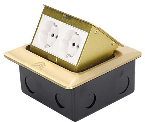 Enchufe Eléctrico Pop Up, Enchufe Eléctrico Encimera de Cocina Enchufes Impermeables con 2 Tomacorrientes 2 Puertos de Carga USB, Enchufe de 2 posiciones para la cocina