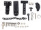 Peukerty Metall-Anhängerkupplung für SCX10 90046 TRX4 1/10 RC Crawler Fernbedienung für Baby Kinder