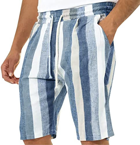 Lässige, leichte Herren-Caprihose mit Kordelzug, elastischer Taille, Strand, Yoga-Gürteltasche Shorts Leinen Herren Herren Hose Herren Hosen Modern Herren Hose Stretch Herren Hosen Mit Gummizug