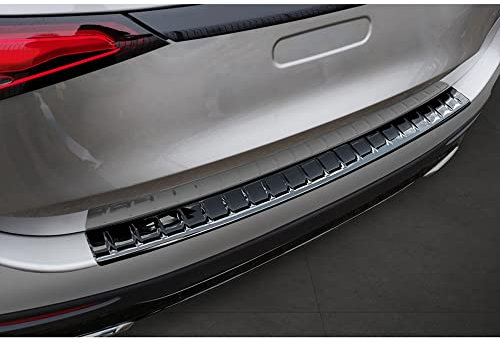 Avisa Spiegelschwarz Edelstahl Heckstoßstangenschutz kompatibel mit Mercedes GLC II (X254) 2022- 'Ribs'