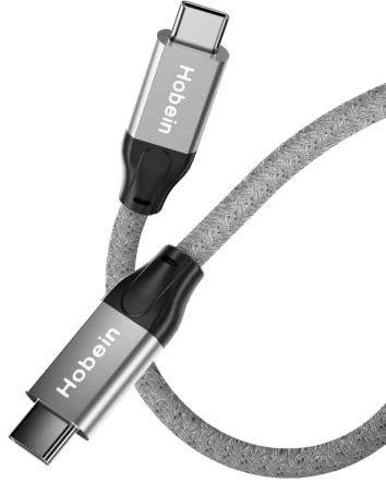 100W USB C auf USB C Kabel 20Gbps USB 3.2 Gen2x2 Datenkabel, PD 3.0 QC 4.0 Schnell Ladekabel, 4K@60Hz Videoausgangs für USB C Geräte, Laptop, Handy, Grafiktablett, Drohne, SSD OTG, Monitor (1 M)