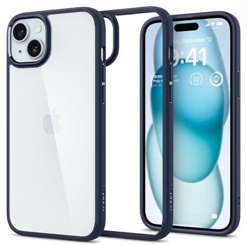 Spigen Ultra Hybrid Case Compatible with iPhone 15 - Navy Blue