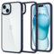Spigen für iPhone 15 Ultra Hybrid Hülle [Anti-Yellowing] Case Handyhülle Schutzhülle Cover Transparent Durchsichtig Dünn Slim -Navy Blue