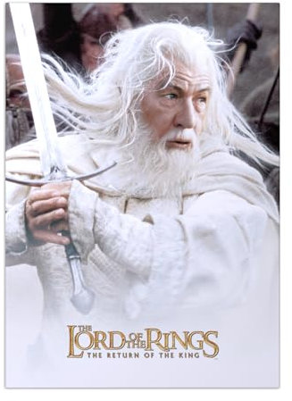 Displate Offiziell Herr der Ringe MetallPoster Magnetische Befestigung Inklusive Lizenziert Bilder Hochwertiges Poster Olórin Poster 45 cm x 32 cm