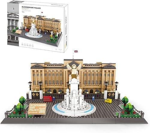 Buckingham Palace Bausteine Modell, 1695 Klemmbausteine Weltberühmtes Architekturmodell, Mini-Baustein-Bausatz, Geschenk für Erwachsene und Kinder, Nicht Kompatibel mit Lego