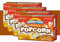 Kettle Corn Microwave Popcorn Bags Bulk| Sugar Free Kettle Corn Popcorn Packets| Low Carb - Vegan - Kosher Snacks 4 Pack - 12 Bags - 255gr - by Golden Fluff