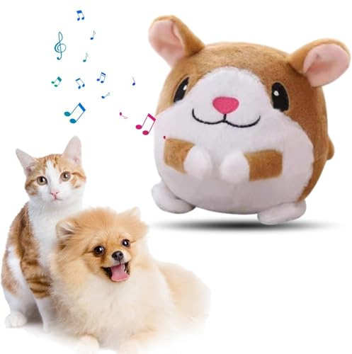 Hundespielzeug Ball, Hundeball Hundespielzeug Futter Ball Aktives Bewegendes Haustier Plüschspielzeug Selbstrollender Ball Hund Interaktives Hundespielzeug Bewegliches Hundespielzeug Für Hunde (D)