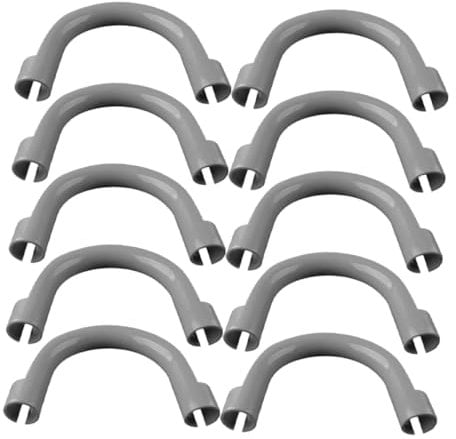 Mikikit 10pcs U-Shape Drain Hose Holder for Washing Machine Easy Install Drain Hose Clip Secure Washer Guide Prevents Water Leakage Support