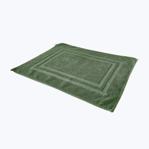 Sedalinne - Pack 2 Toallas de baño Lisa - Formato Alfombra 50x70cm - 100% algodón Peinado - Altamente Absorbente - gramaje 650 gr - Secado rápido y Tacto Suave - Color Hierba