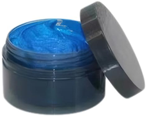 Color de Tinte Para El Cabello Temporal Color de Cera Para El Cabello Soluble En Agua desechable Color de Cabello de Lavado de Secado RáPido Para NiñOs Mujeres Hombres Uso Azul