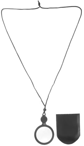 CAXUSD 1 Set Portable Magnifying Glass Magnifier Necklace Neck Hanging Magnifier Screen Magnifier for Computer Monitor Portable Mini Magnifier Magnifying Magnifier for Reading Acrylic