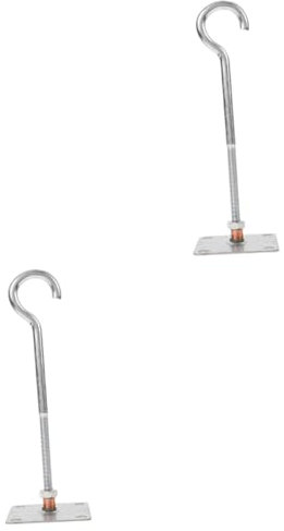 PartyKindom 2St Deckenventilator Haken Lampenhaken stahlhaken Deckenventilatorhaken Deckenbefestigung Haken für vielseitige Verwendung Haken für die Deckenmontage Befestigungshaken Deckenhaken