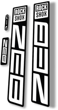 Gabel Ersatz Aufkleber kompatibel für Rock Shox Zeb R 2021 Serie Weiß (glänzend)