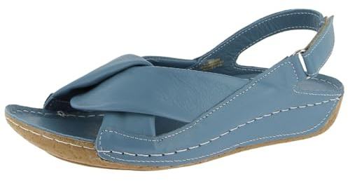 Andrea Conti Damen Sandalette Sandale, Infinity Blue, 42 EU