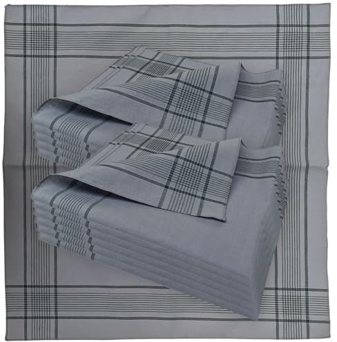 Bundeswehr Stofftaschentücher Herren Taschentücher Stoff 100% Baumwolle Größe 50x50 cm (12 Stück)