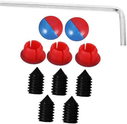 5pcs Faucet Hole Cover Taps Bathtub Knob Replacement Universal Shower Handles Replacement Shower Handle Hexagon Screws Grub Screws Screw in Handles for Sink Door Handle Screw Abs