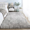 AIMECO Hochflor Teppich Wohnzimmer Carpet 200X250cm Anti-Rutsch Extra Große Teppiche Schlafzimmer flauschig Teppiche Matte Teppichen Mädchen Schlafzimmer und Kinderzimmer.Tie-dye Hellgrau