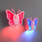 WOBSION LED Nachtlicht Dimmbar mit Bewegungsmelder und USB Aufladbar,RGB Nachttischlampe für Kinder Schmetterling,3 Farben Nachtlampe als Geschenke,Tragbar Lampe in Schlafzimmer,Kinderzimmer,2 Stück