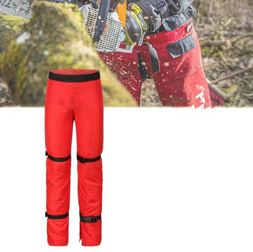 Yiustldd Schnittschutzhose Schnittschutzhose Mit 9-Lagigem Schutz Und Verstellbarem Gürtel Sicherheits-Forstwerkzeuge Für Schnitte Und Forstarbeiten,L