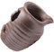 HEMOTON Pot à Eau Courante Distributeur Bulles D'aquarium Fontaine d'eau Extérieure Conseils Cruche à l'eau Cascade Petit Étang pour Décor D'aquarium Réservoirs Céramique Brown