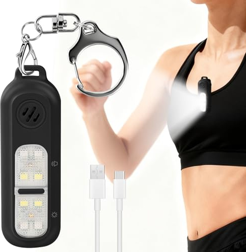 Ainiv LED Clip Lampe, Clip Mini Torch Blinklicht Clip Clip-On Magnet-LED-Licht, USB Aufladbar Magnetisch 3 Modi LED Clip Chest Lamp für Laufen Gehen Radfahren Joggen Nacht Schichtkrankenschwester