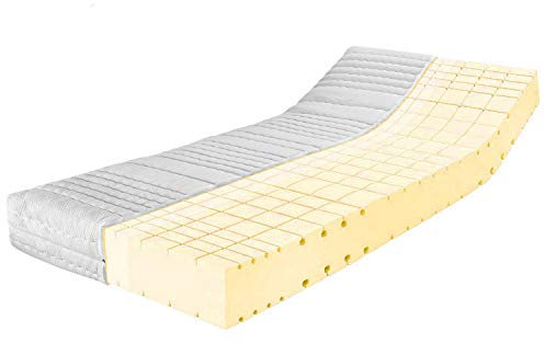 Ravensberger Matratzen HR-Kaltschaummatratze Komfort-SAN® 90x220 cm - Härtegrad H4, fest - Höhe 18cm - 7-Zonen Matratze mit Baumwoll-Doppeltuch-Bezug - Oeko-TEX®-Zertifiziert - Made in Germany