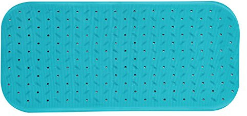 MSV Tapis Fond de Baignoire antidérapant Caoutchouc Class 36x97cm Bleu Ciel