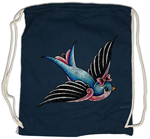 Urban Backwoods Oldschool Tattoo Swallow Turnbeutel Sporttasche