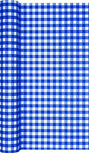 Tischläufer Karo blau/kariert/neutral/zeitlos/Oktoberfest/bayrisch 490x40cm
