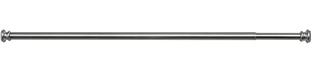 Gedy Asta per Tenda Doccia Diametro 25cm, Asta Estensibile 80/135cm, Misure e Peso: 2,3X136,5X89 CM & 0,2 kg, Asta Doccia in Acciaio, Finitura cromata, Design R&S, 2 Anni di Garanzia